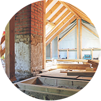 Roof loft space with insulation inspected in a RICS Home Survey from SAM Conveyancing