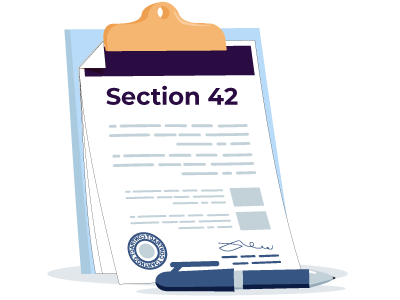 A Section 42 Notice. SAM Conveyancing explains the section 42 process