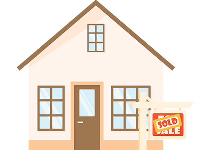 House with a sold sign out front. SAM Conveyancing's Sold STC guide. 