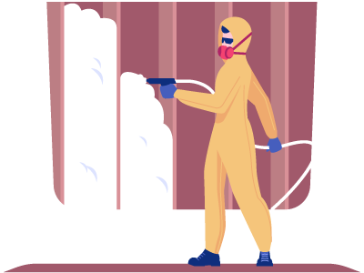 Someone filling in some walls with spray foam insulation. SAM Conveyancing answers the question 'should I buy a house with spray foam insulation?'