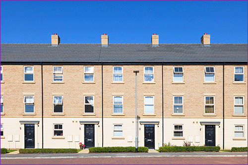 Standard Construction Terraced Housing.