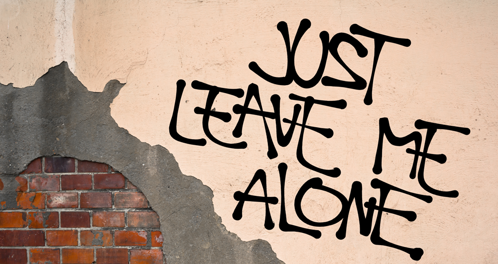The Autumn Budget Just Leave Me Alone Written on Brick Wall