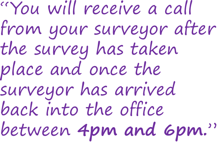 What happens during a house survey