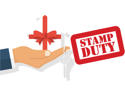 What is the stamp duty on a gifted property