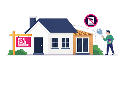 A surveyor assessing a house for sale that has not got building regulations approval | SAM Conveyancing's guide to selling without building regulations approval